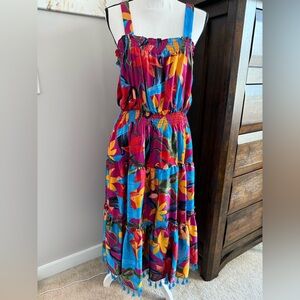 Tahari ASL Floral Sleeveless Maxi Dress